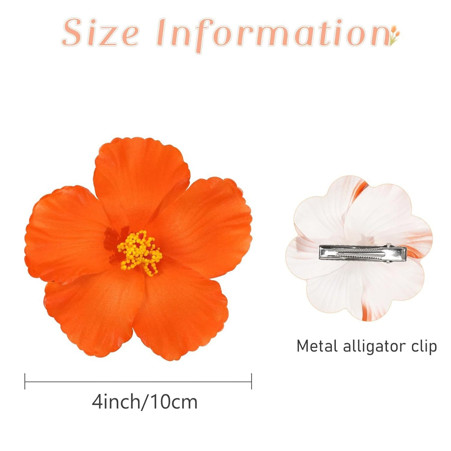 Barrette à cheveux bohème à fleurs pour les vacances à la plage
