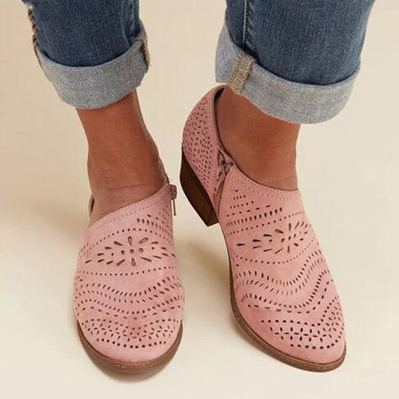 Sandale à talons hauts respirante pour femme, grande taille
