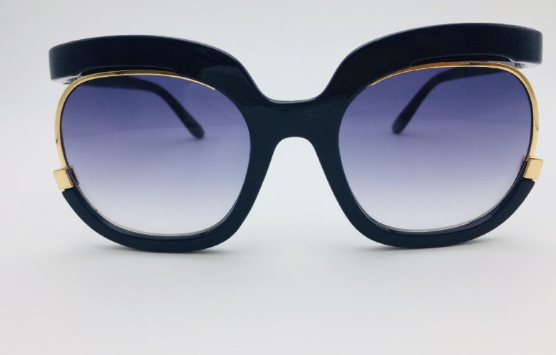 Lunettes de soleil volantes pour femmes, demi-monture œil de chat pour femmes