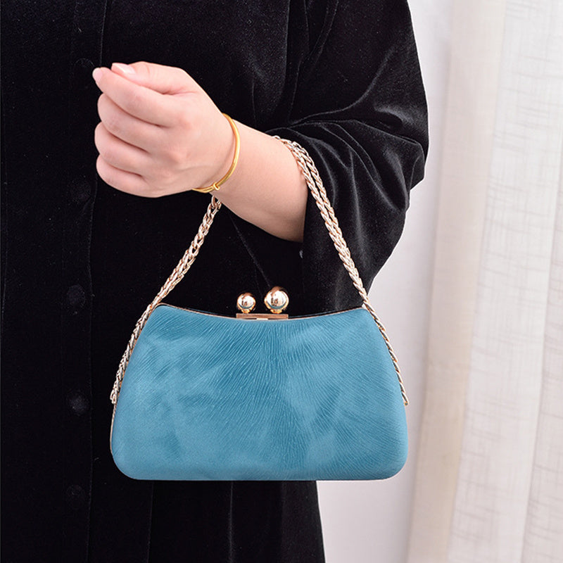 Sacs à bandoulière de luxe élégants avec chaîne pour femmes, sac de soirée
