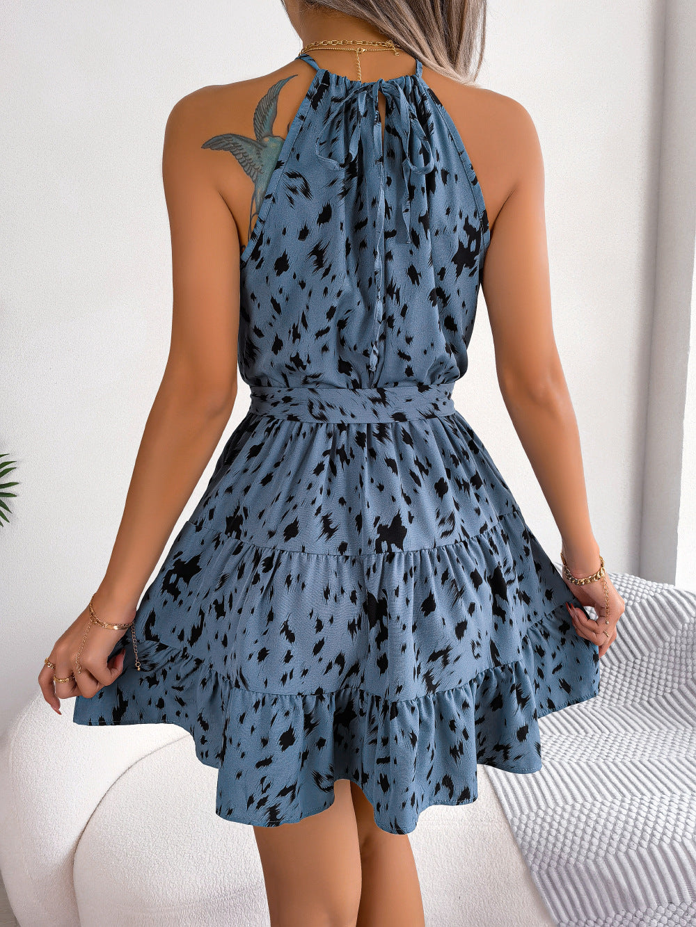 Robe trapèze décontractée, robes de plage tendance pour l'été pour femmes