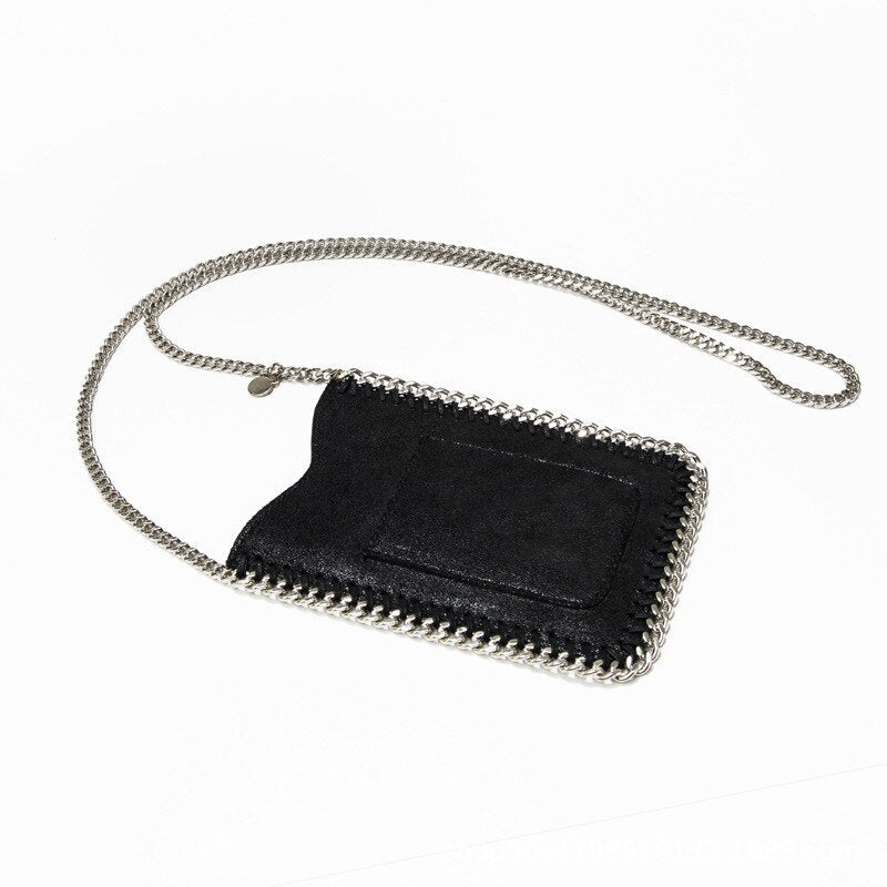 Sac messager à bandoulière avec chaîne pour femme