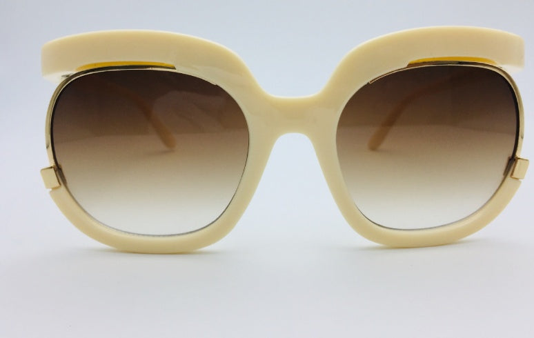 Lunettes de soleil volantes pour femmes, demi-monture œil de chat pour femmes