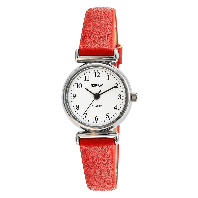 Nouvelle montre à quartz TPW pour femmes, tendance, compacte, ultra-fine, pour étudiantes