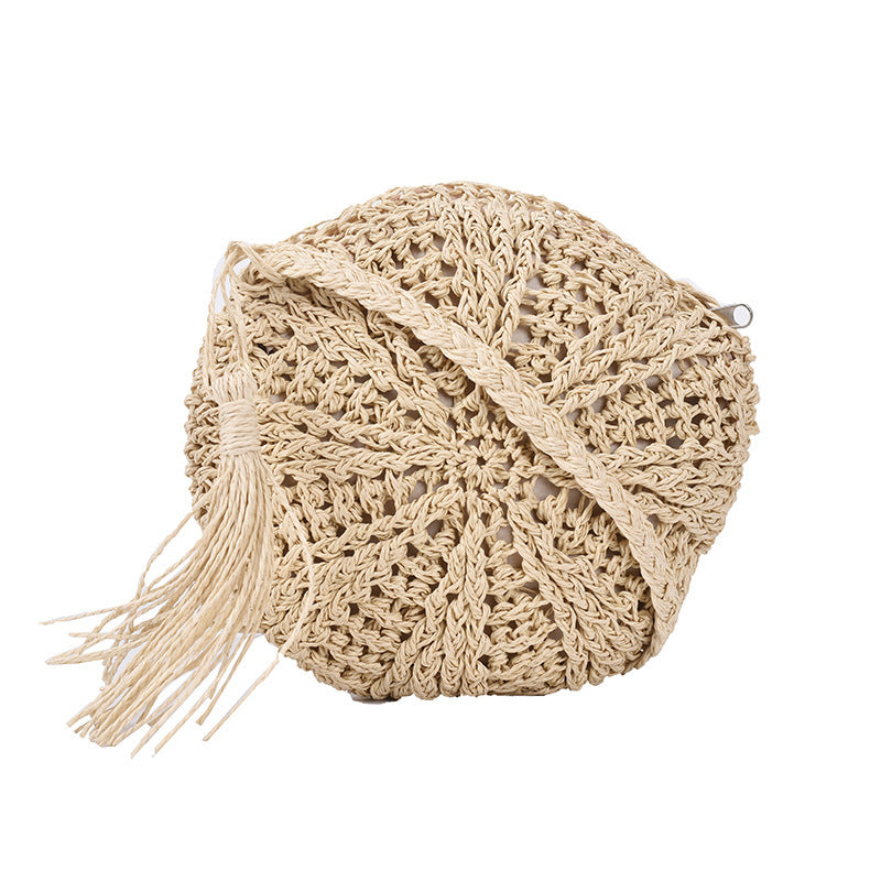 Petits sacs à bandoulière en paille tissés à la main pour femmes, pour les vacances d'été et la plage