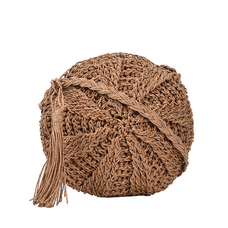 Petits sacs à bandoulière en paille tissés à la main pour femmes, pour les vacances d'été et la plage