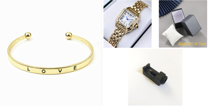 Montre carrée étanche pour femme