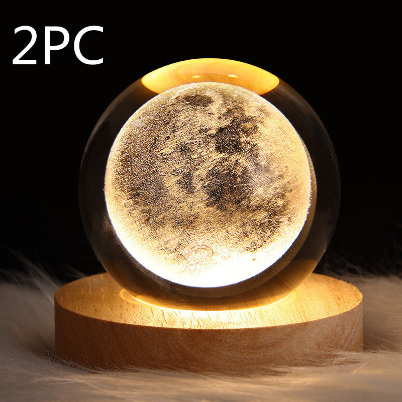 Mini lampe de nuit boule de cristal, lumière d'ambiance, cadeau créatif nouveau et étrange