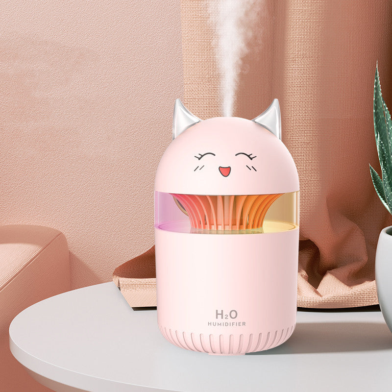 Humidificateur de bureau doux et compact pour la maison, veilleuse silencieuse