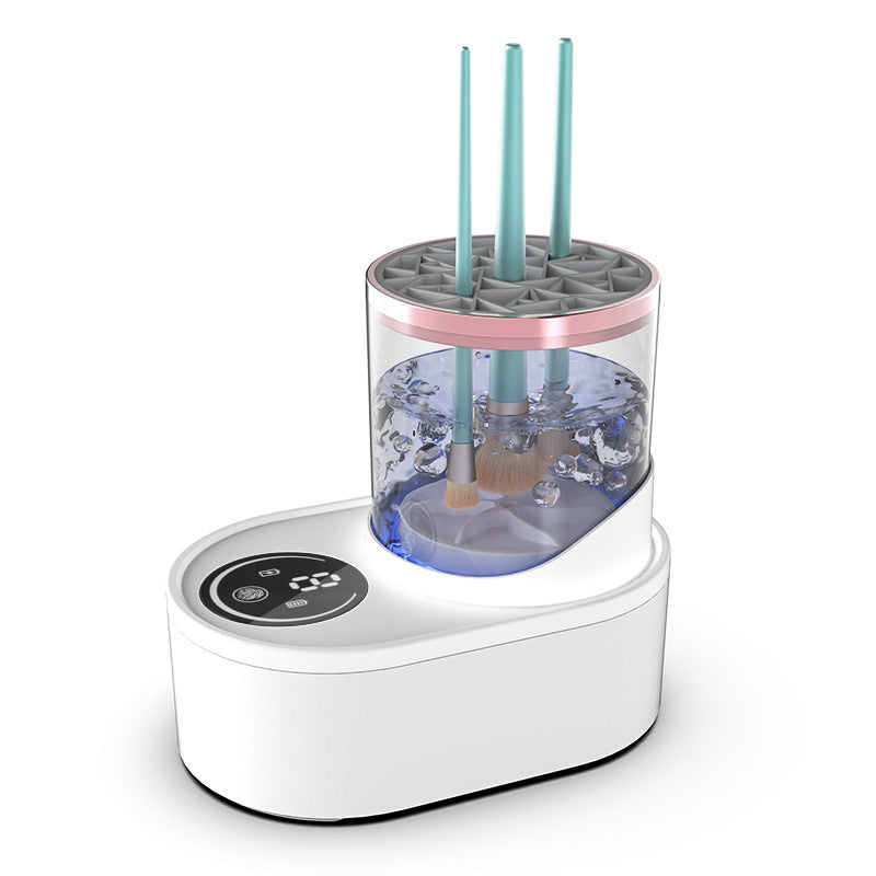 Outil de nettoyage de pinceaux de maquillage rechargeable