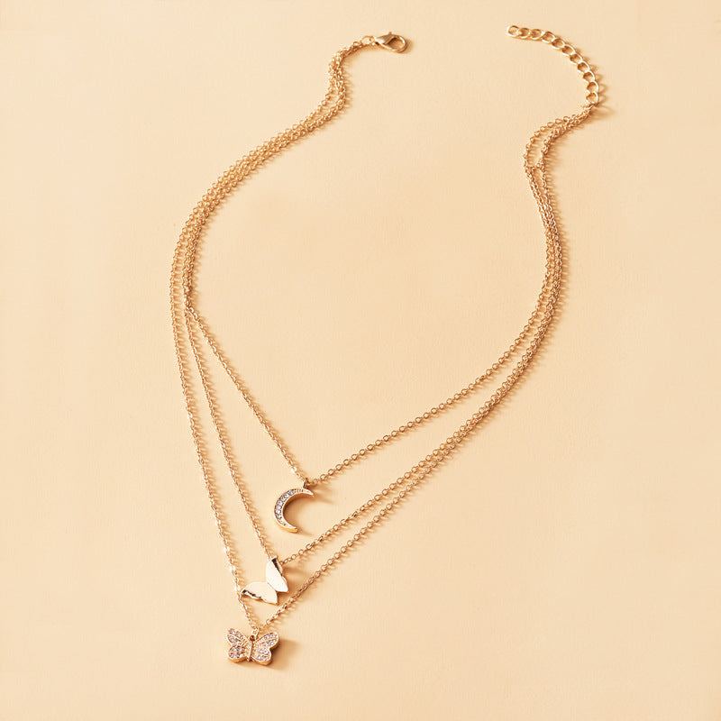 Collier avec pendentif en cristal pour femme