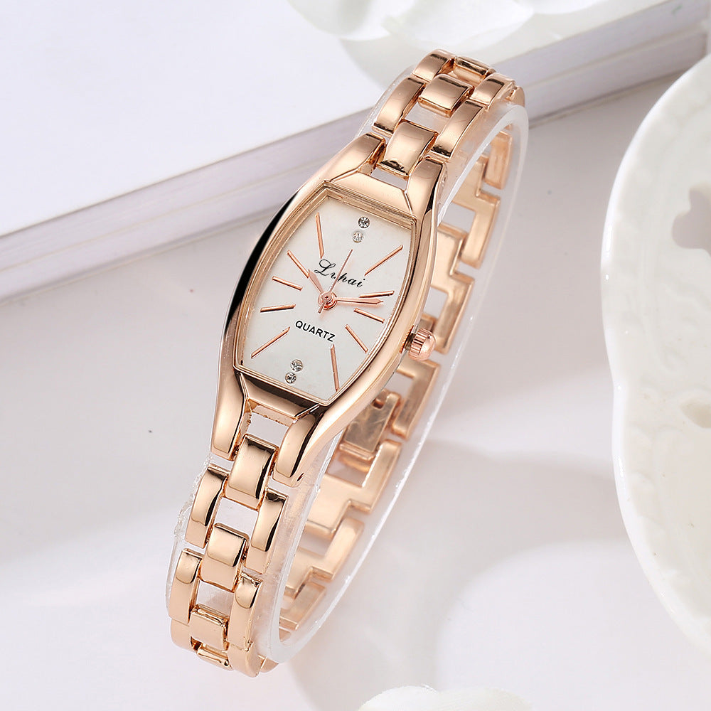 Montre à quartz simple et personnalisée pour femme avec diamant