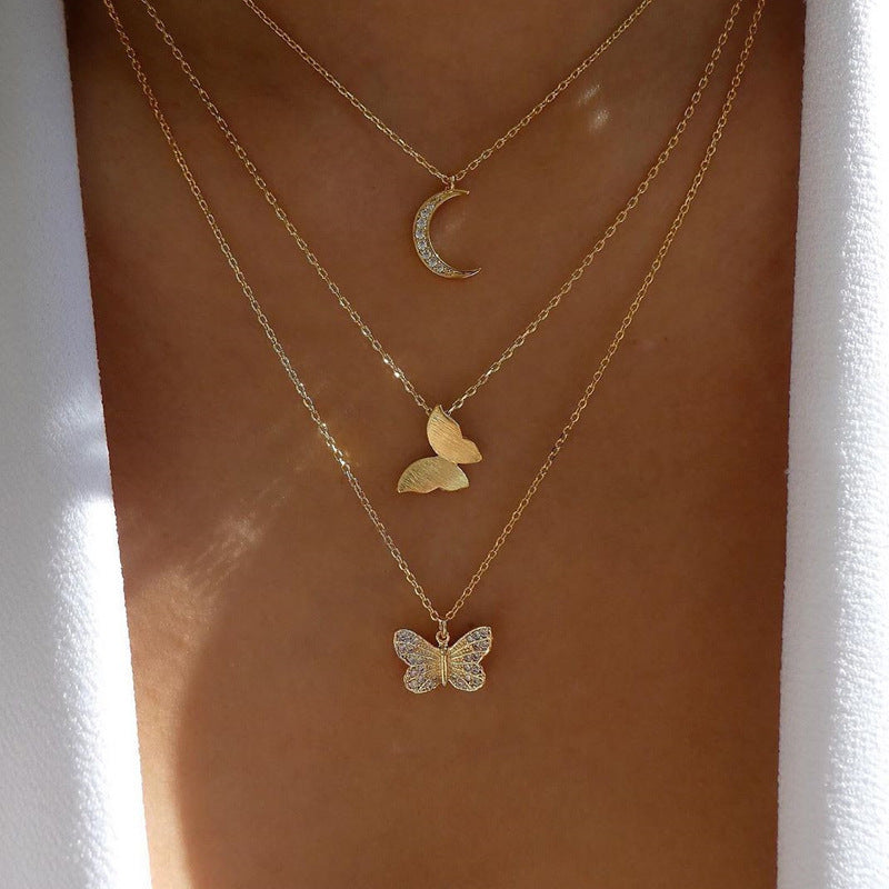 Collier avec pendentif en cristal pour femme