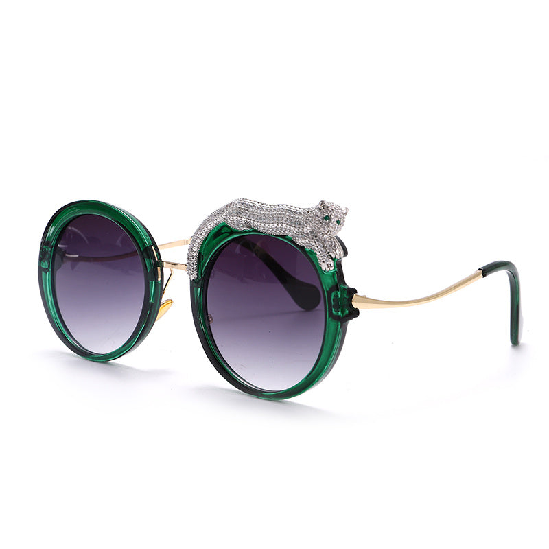 Lunettes de soleil en alliage pour femmes, verres colorés