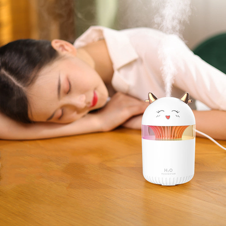 Humidificateur de bureau doux et compact pour la maison, veilleuse silencieuse