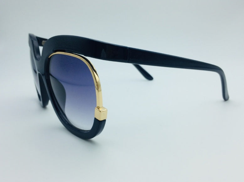 Lunettes de soleil volantes pour femmes, demi-monture œil de chat pour femmes