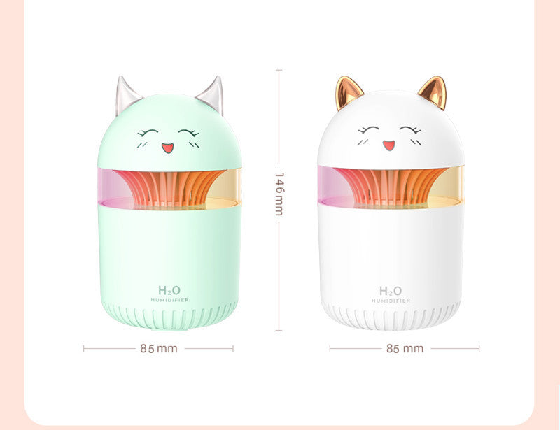 Humidificateur de bureau doux et compact pour la maison, veilleuse silencieuse