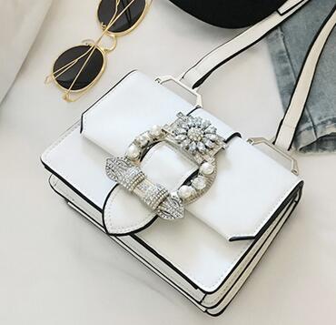 Sacs à main pour femme en cuir PU de haute qualité avec fermoir diamant