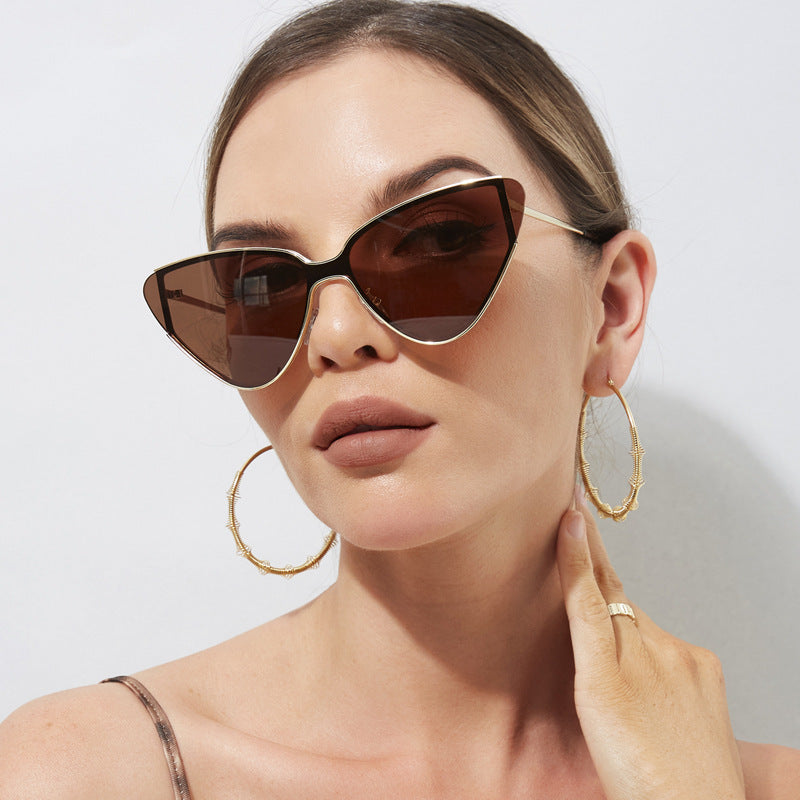 Lunettes de soleil rétro œil de chat