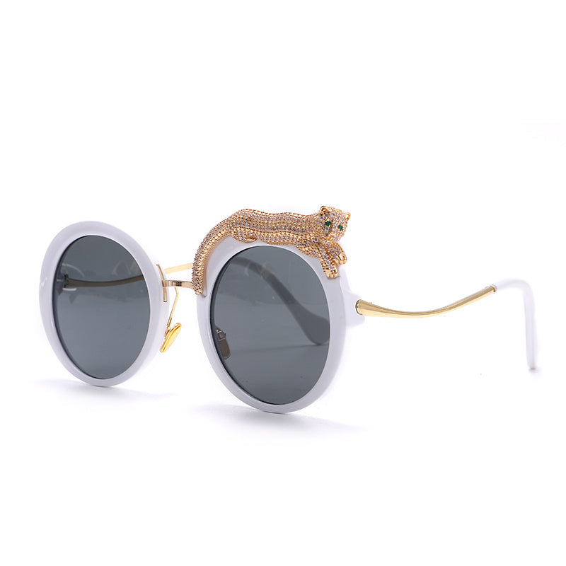 Lunettes de soleil en alliage pour femmes, verres colorés