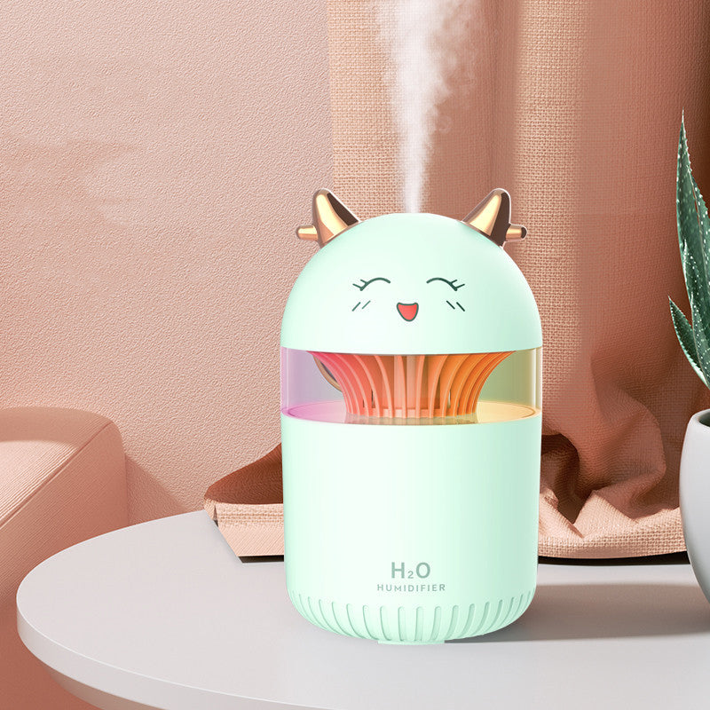 Humidificateur de bureau doux et compact pour la maison, veilleuse silencieuse