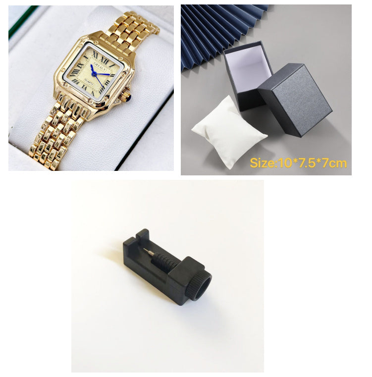 Montre carrée étanche pour femme