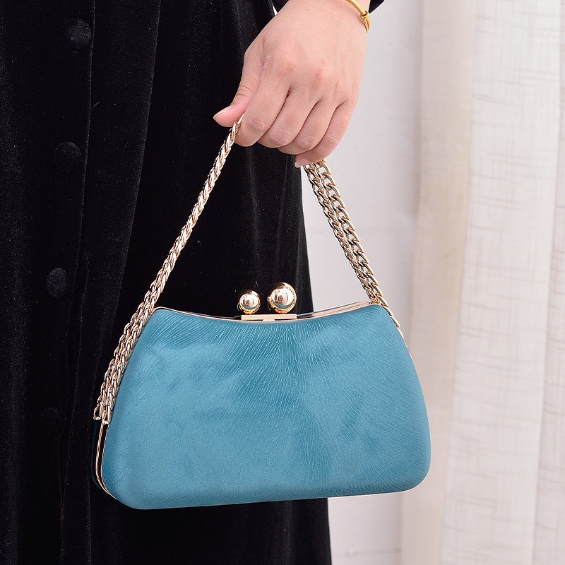 Sacs à bandoulière de luxe élégants avec chaîne pour femmes, sac de soirée