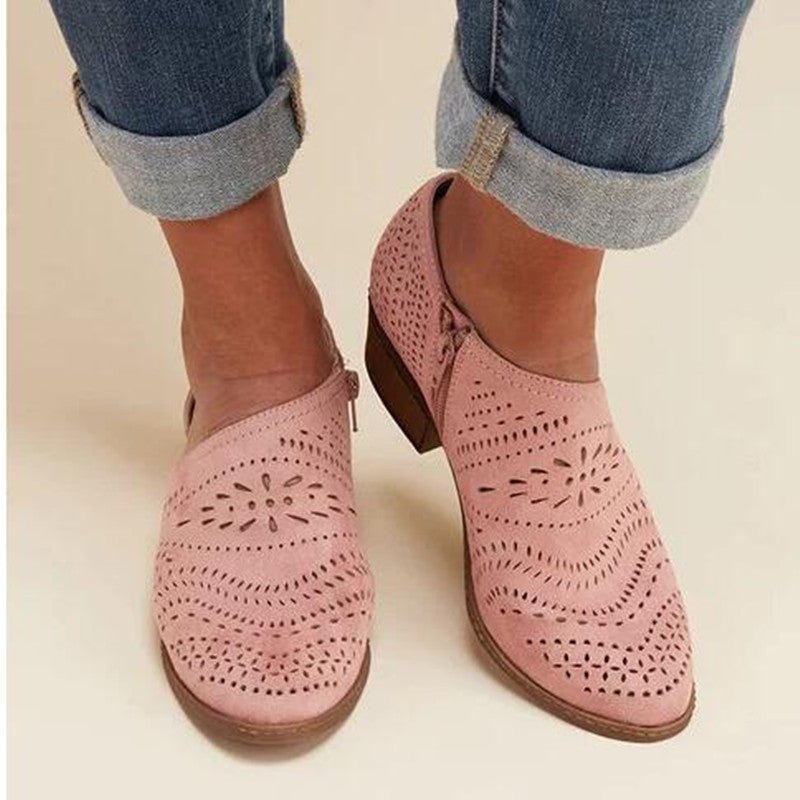 Sandale à talons hauts respirante pour femme, grande taille