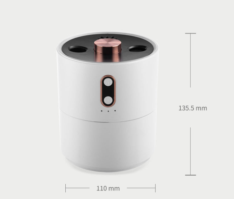 Humidificateur d'air portable avec diffuseur d'huiles essentielles aromatiques à flamme volcanique,