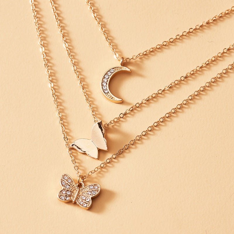 Collier avec pendentif en cristal pour femme