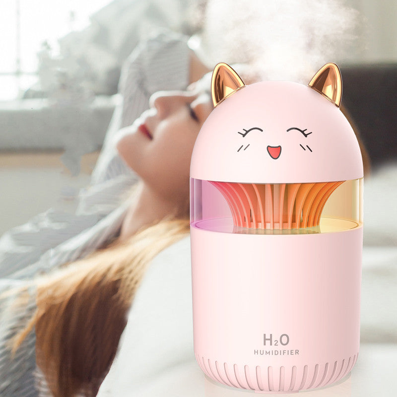 Humidificateur de bureau doux et compact pour la maison, veilleuse silencieuse