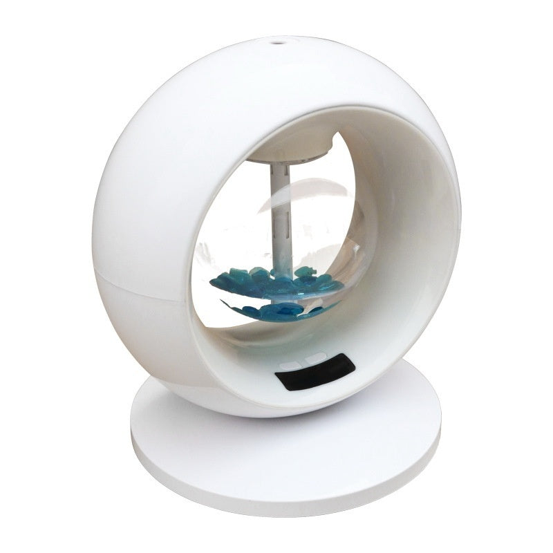 Horloge à brouillard épais, humidificateur, lampe de nuit colorée