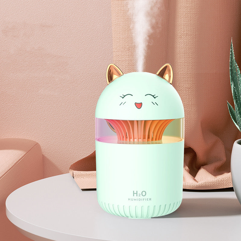 Humidificateur de bureau doux et compact pour la maison, veilleuse silencieuse