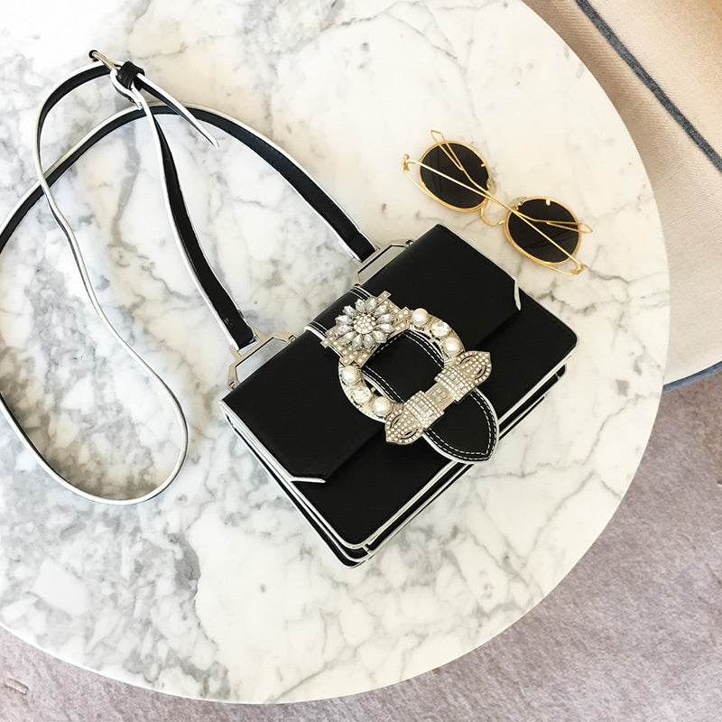 Sacs à main pour femme en cuir PU de haute qualité avec fermoir diamant