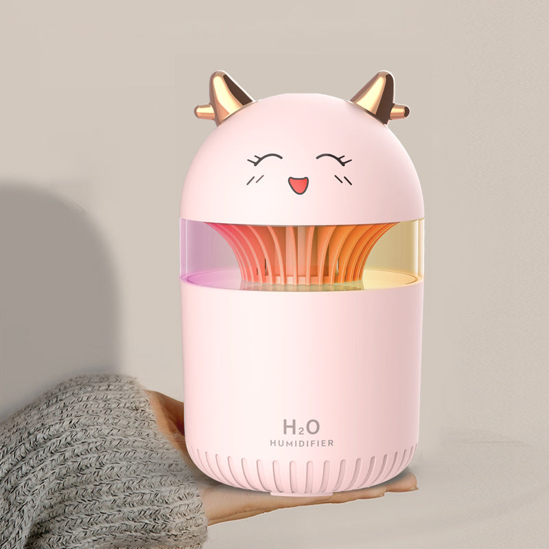 Humidificateur de bureau doux et compact pour la maison, veilleuse silencieuse