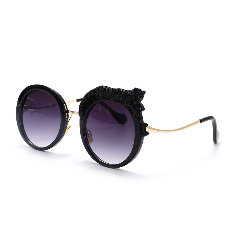 Lunettes de soleil en alliage pour femmes, verres colorés
