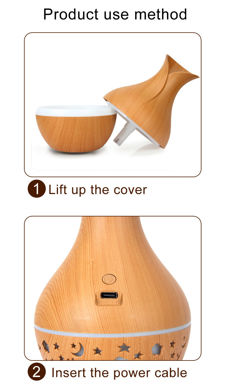 Humidificateur en forme de vase