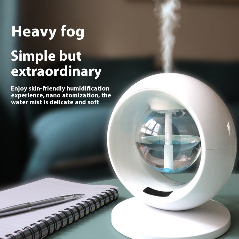 Horloge à brouillard épais, humidificateur, lampe de nuit colorée