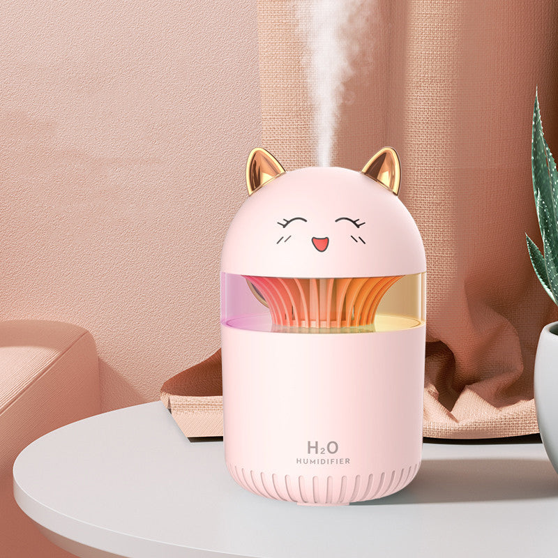 Humidificateur de bureau doux et compact pour la maison, veilleuse silencieuse