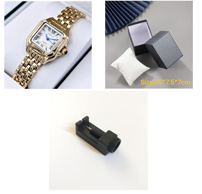 Montre carrée étanche pour femme