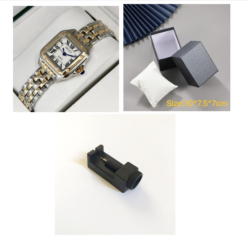 Montre carrée étanche pour femme