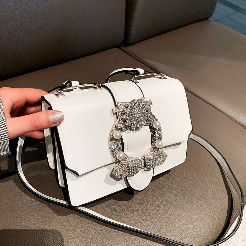 Sacs à main pour femme en cuir PU de haute qualité avec fermoir diamant
