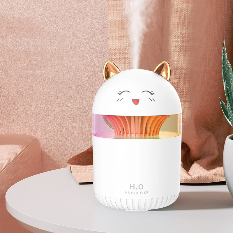 Humidificateur de bureau doux et compact pour la maison, veilleuse silencieuse