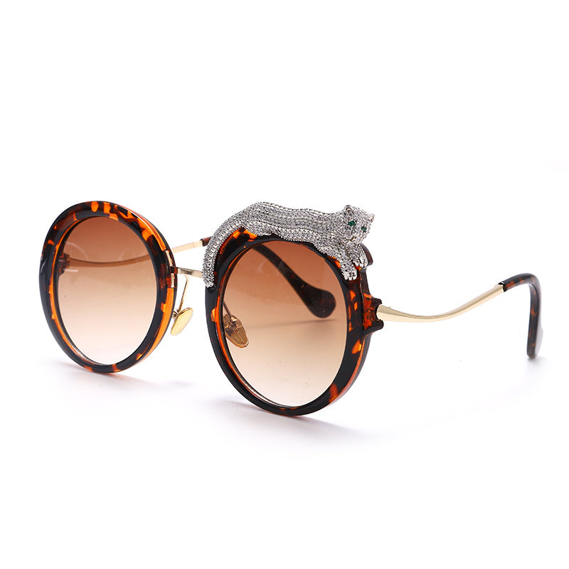 Lunettes de soleil en alliage pour femmes, verres colorés
