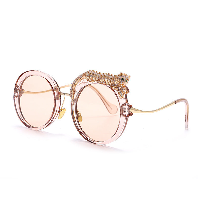Lunettes de soleil en alliage pour femmes, verres colorés