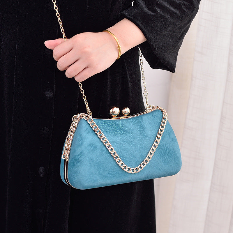 Sacs à bandoulière de luxe élégants avec chaîne pour femmes, sac de soirée