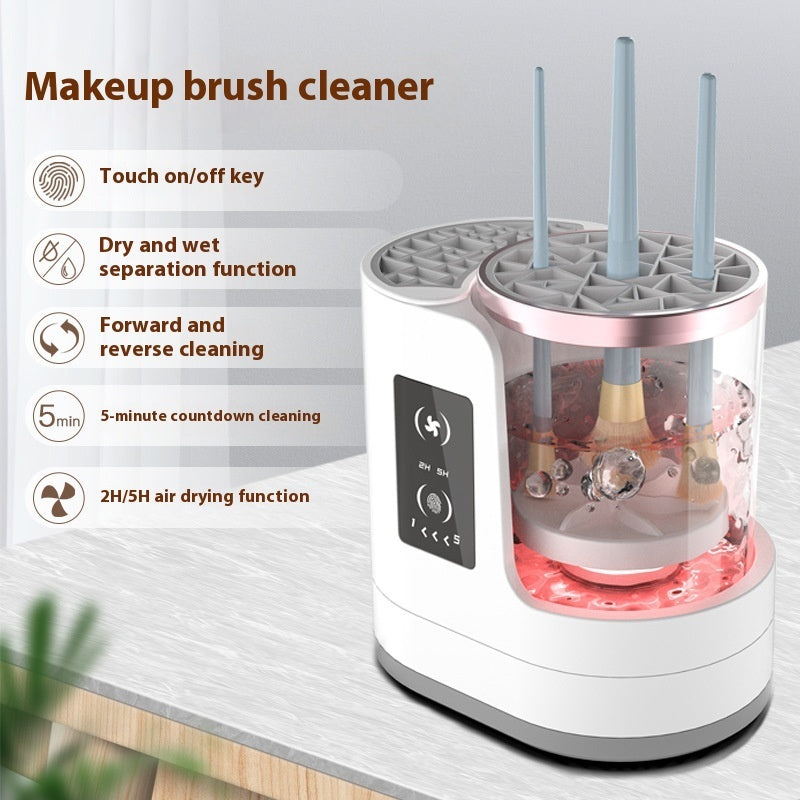 Outil de nettoyage de pinceaux de maquillage rechargeable