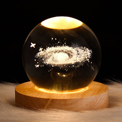 Mini lampe de nuit boule de cristal, lumière d'ambiance, cadeau créatif nouveau et étrange