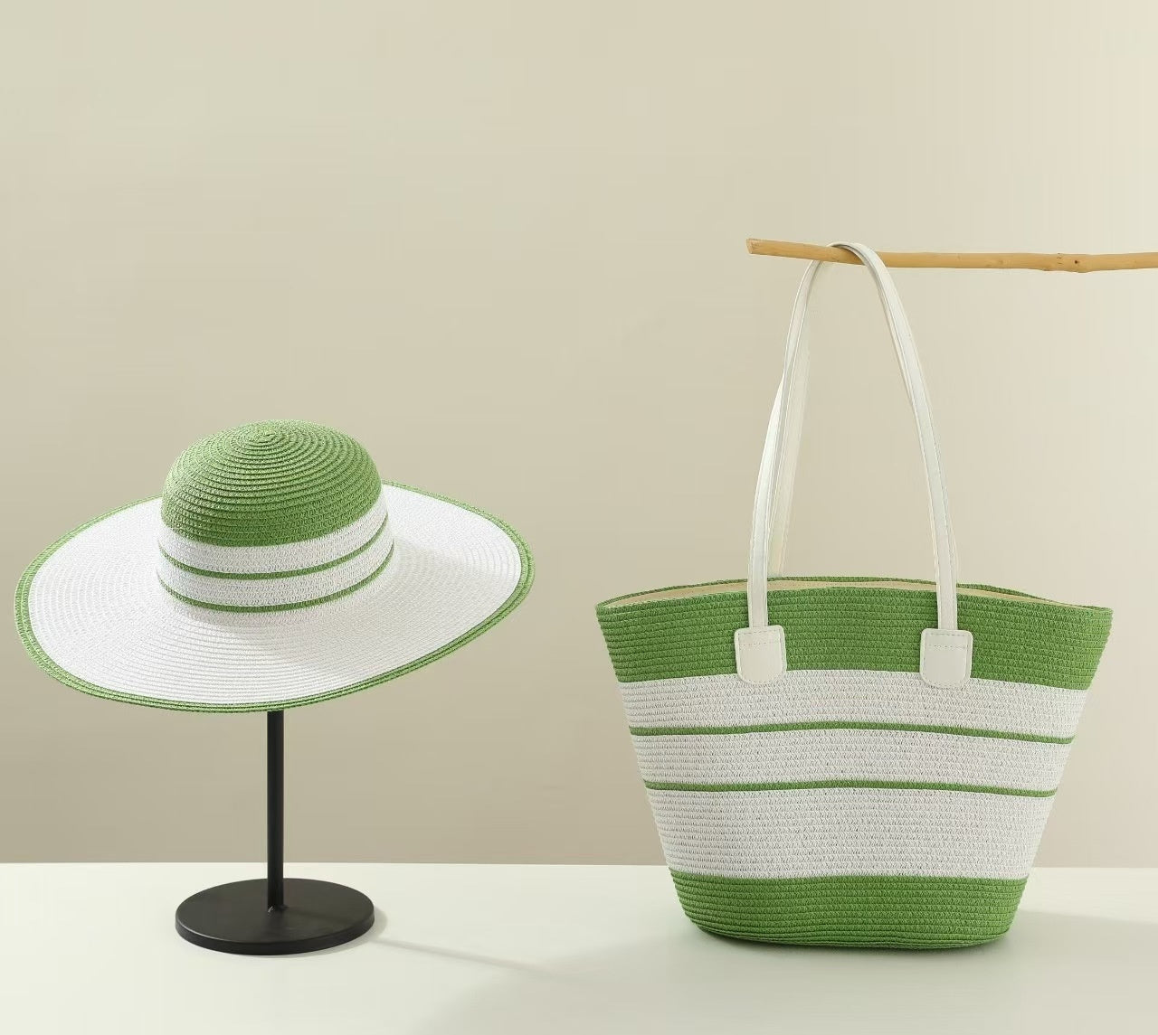 Ensemble de sacs de protection solaire avec chapeau de paille