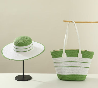Ensemble de sacs de protection solaire avec chapeau de paille